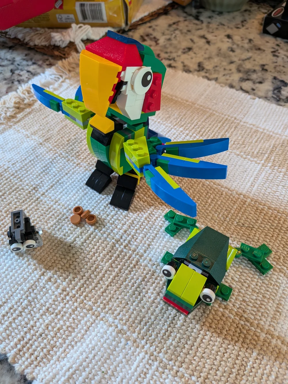Discontinued Lego Creator Rainforest Set And 1980s Lego Storage Box With Legos